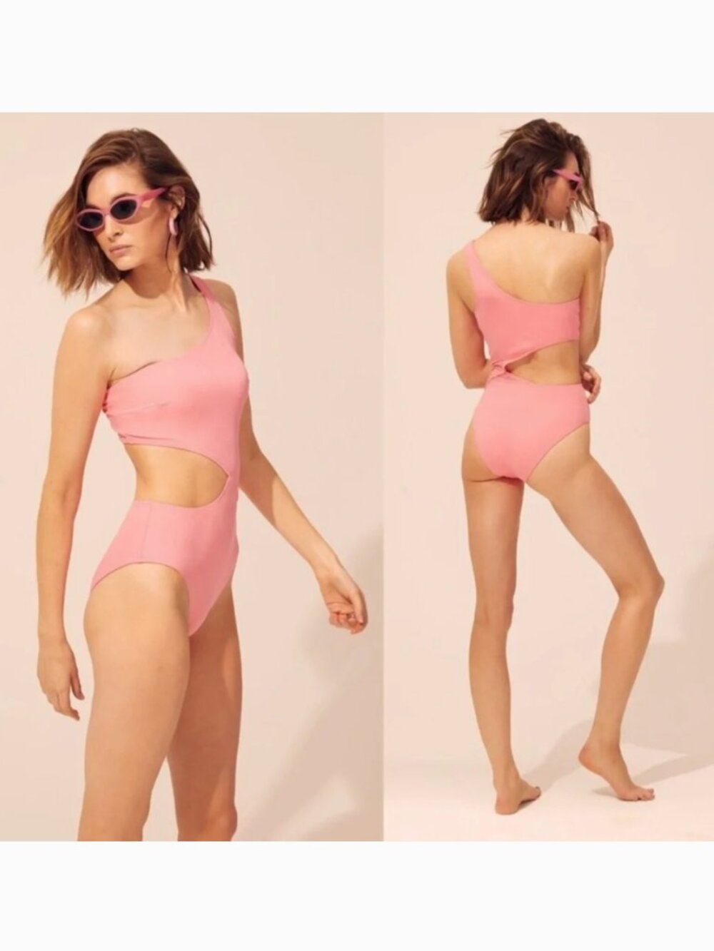 Solid & Striped The Claudia Asymmetric Cutout 1-pc beachcore Swimsuit M - Picture 8 of 8